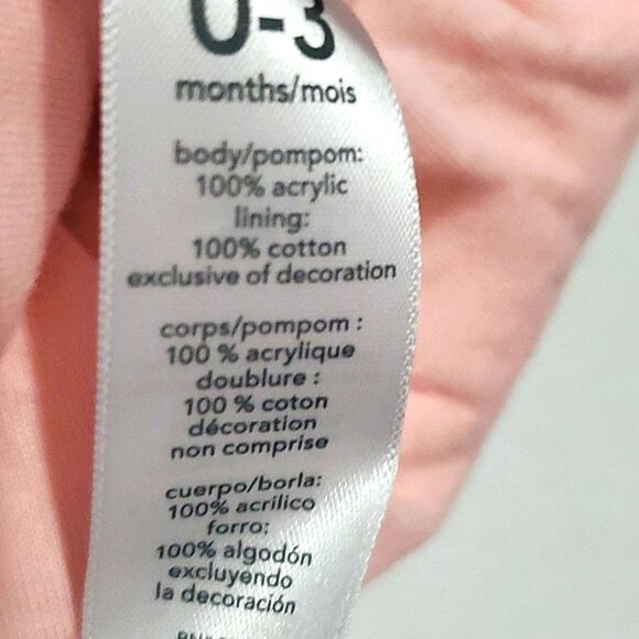 Carter's Pink Fox Pom Pom Cozy Baby Beanie - Picture 6 of 6